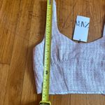 ZARA NWT  Tweed Pink Crop Top Photo 7