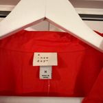 A New Day NWT red pleated gathered waist collared shirt dress M red Photo 4