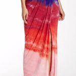 Young Fabulous and Broke NWT Kit in Purple Rainbow Asymmetrical Wrap Maxi Skirt M Photo 5