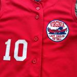 Virginia Lady Eagles Softball Sleeveless Jersey Red Medium Photo 2