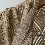 INC beautiful gold metallic crop shrug top Size M Photo 5