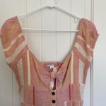 O'Neill EUC O’NEILL women’s Elijah midi striped cap sleeve tied‎ bow dress small Photo 1