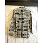 Rafaella Vintage Women 6 Linen Cotton Black Beige Geometric Print Blazer Pockets Photo 2