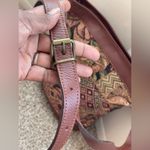 the SMITHSONIAN INSTITUTION killim leather tapestry shoulder large Bag Floral Photo 1