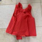 DO+BE Coral Ruffle Top with Back Ties Sz L Photo 0