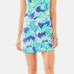 Lilly Pulitzer Mila Scuba Shift Dress in Wake Up Call Beckon Blue Photo 4