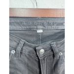 American Eagle Black Distressed Ripped High Rise Stretch Denim Mom Jeans Size 2R Photo 3