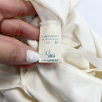 Vintage Sears Womens Slip Dress 40 M/L Nylon Lingeriecore 80s Minimalist Bridal White Size M Photo 4