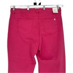 Sneak Peek Hot Pink Mid Rise Kick Flare Jeans size 18 NWT Cropped Raw Hem Photo 7