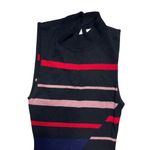 BCBGeneration Black Multi Colored Striped Maxi Dress XS Photo 6