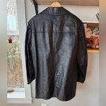 Vintage Sears Men’s Black Leather Jacket Coat Zip Out Fur Lining L XL Photo 1