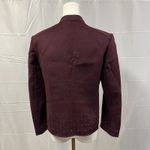 Anne Klein  Wool Blend Studded Blazer Jacket Coat Sz PS Maroon Classic‎ Career Photo 10