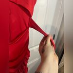SheIn Red Ruffled Belly-Cut-Out Tie Ruched Skirted Fiesta Party Dress Size M Photo 8