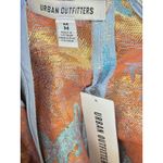 Urban Outfitters ‎ Outfitters Womens M Asian Mini Dress Light Blue Satin Tiger Photo 4