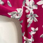 Clara Sun Woo Womens Tunic Top Berry Pink White Asymmetrical Hem Size Small Photo 5