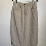 Talbots 5/$25  Beige Knee Length Skirt Photo 2