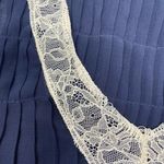 ZARA  navy silk sheer tank Size S‎ Photo 5