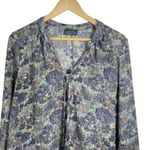 ASTR The Label Printed Floral All Day Blouse in Grey Multi Size M Photo 6