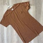 Mate the Label Mate Tshirt Dress organic cotton tencel sleep mini womens Brown (small) casual Photo 0