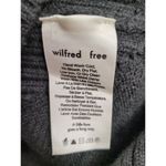 Wilfred Free  Medium 100% Merino Wool Gray/Green Sweater Crewneck Women's Photo 2