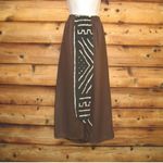 NWT Brown Art To Wear Raw Silk Sk… Brown Size 14 Photo 3