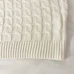White Cable Knit Tank Top Size L Photo 2