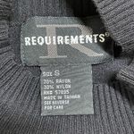 Requirements Vintage  Womens‎ S Sweater Pullover Top Black Patched Flower Stitch Photo 5