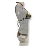 Zuliana white with striped design bikini vintage. Has markings on bikini top. Photo 2