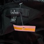 Lulus  Spread the Magic Black Sequin Lace-Up Bodycon Mini Dress Size Large New Photo 3