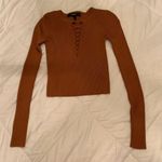 Forever 21 Rust Crop Sweater  Photo 0