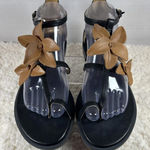 Soul Naturalizer Detail Sandals Women Size 9 M Black Espadrille Ankle Strap Photo 0