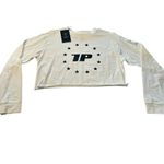 1st Phorm Women’s M Long Sleeve Crop Top White Relaxed Fit Pump Cover New Size M Photo 1
