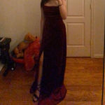 Windsor Burgundy Velvet Maxi Dress Photo 2