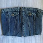 Stradivarius Denim Top Photo 0