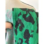 Agua Bendita  Dean Unisex Green & Black Cheetah Print Button Up Photo 7