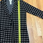 Max Studio NWOT Woman’s  Checker Cardigan with Front Pocket Size XSmall Black Photo 6