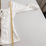 Up Front Womens Milkmaid Top Size L White Peasant Boho Cottage Babydoll Fairy Size L Photo 11