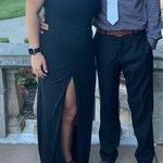 Lulus  Black Mesh Strapless Ruched Epitome of Allure Tulip Maxi Dress Photo 4