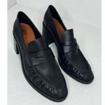 Aquatalia  Josette Classic Retro Y2K Nappa Heel Mocasines in Black size 11 Photo 5