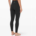 Lululemon  Women's Size 2 Wunder Under High Rise Leggings Solid Black Full Length Photo 5