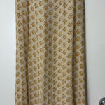 April Cornell vintage Cream and mustard Floral ruffle back midi/Maxi Skirt S Yellow Photo 0