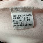 Vintage Avon Blouse Size 12 | Embroidered Petal Pink Puff Sleeve Button Back Top Photo 7