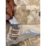 Cache Floral Lace Jacquard Print Skinny Jeans Gold/Off White lowrise Pants 2 Photo 7