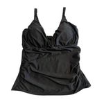 Sunset Tankini Women's M Black Bikini Swim Top Two Photo 0