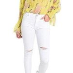 AGOLDE  Sz 25 Sophie Cropped Jeans White Exclusive Mid Rise Denim Stretch Women’s Photo 0