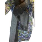 Ralph Lauren Gray fringed scarf 66x20 inches Photo 0