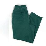 Vintage Dark Green High Waisted Tapered Leg Jean Trouser Size 30 Photo 1