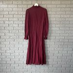 Reformation NWT Stevi Shirred Georgette Midi Dress in Plum Size 4 Photo 4