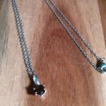 Swarovski Crystal Sterling Silver Pendant Stainless Steel Necklace Photo 1