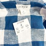 J.Crew NWT  Linen Blend Tie Waist Shorts Romper Blue Gingham Check Size 8 NEW Photo 8